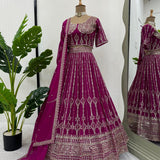 Wedding Dark Pink Lehenga Choli