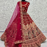 Premium Bridal Velvet Wedding Lehenga