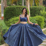 Ajrakh Printed Traditional Lehenga