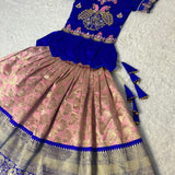 Trending  Zari Weaving Kids Lehenga Choli