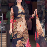 Designer Flower Printed Suit Collection