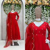 Organza Silk  beautiful Designer Suit