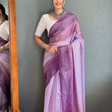 Rimzim Soft Naylone Sequance Saree