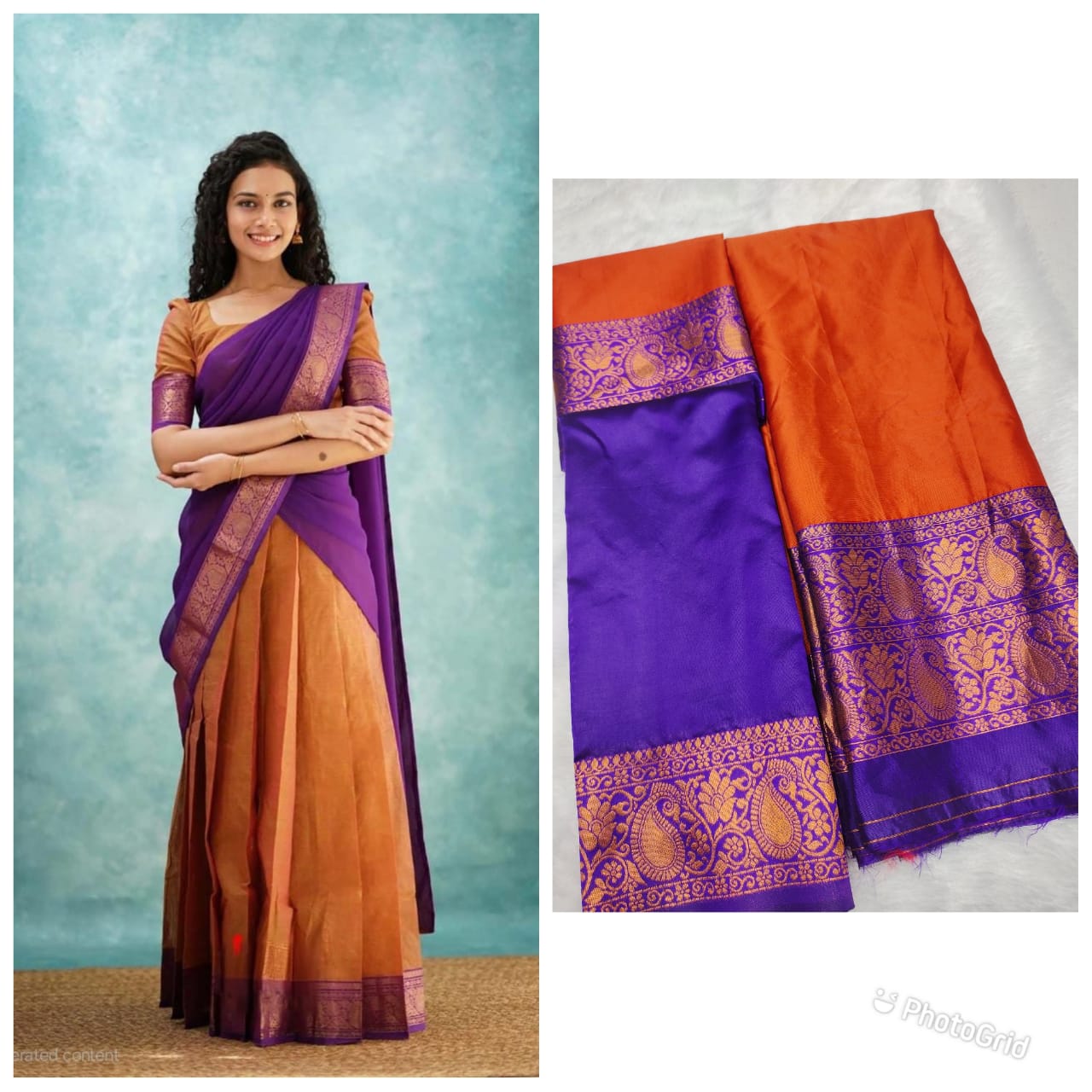 Crafted Light Weight Silk Saree