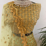 Net Lehenga - Unstich