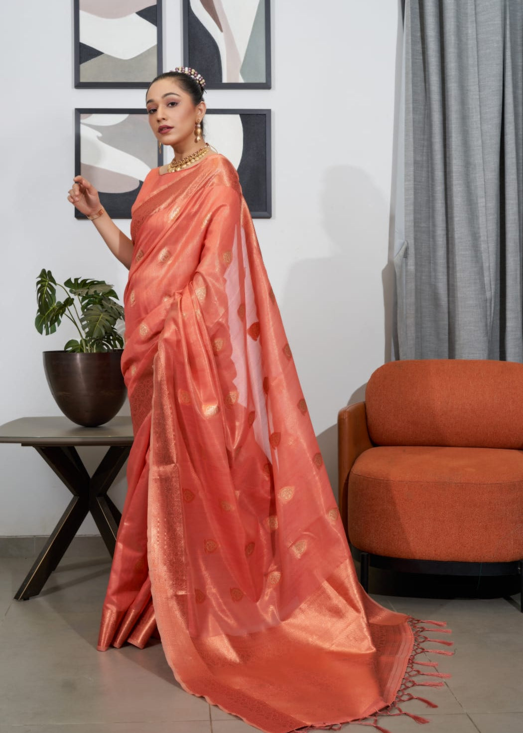 PURE TISSUE SILK SAREE