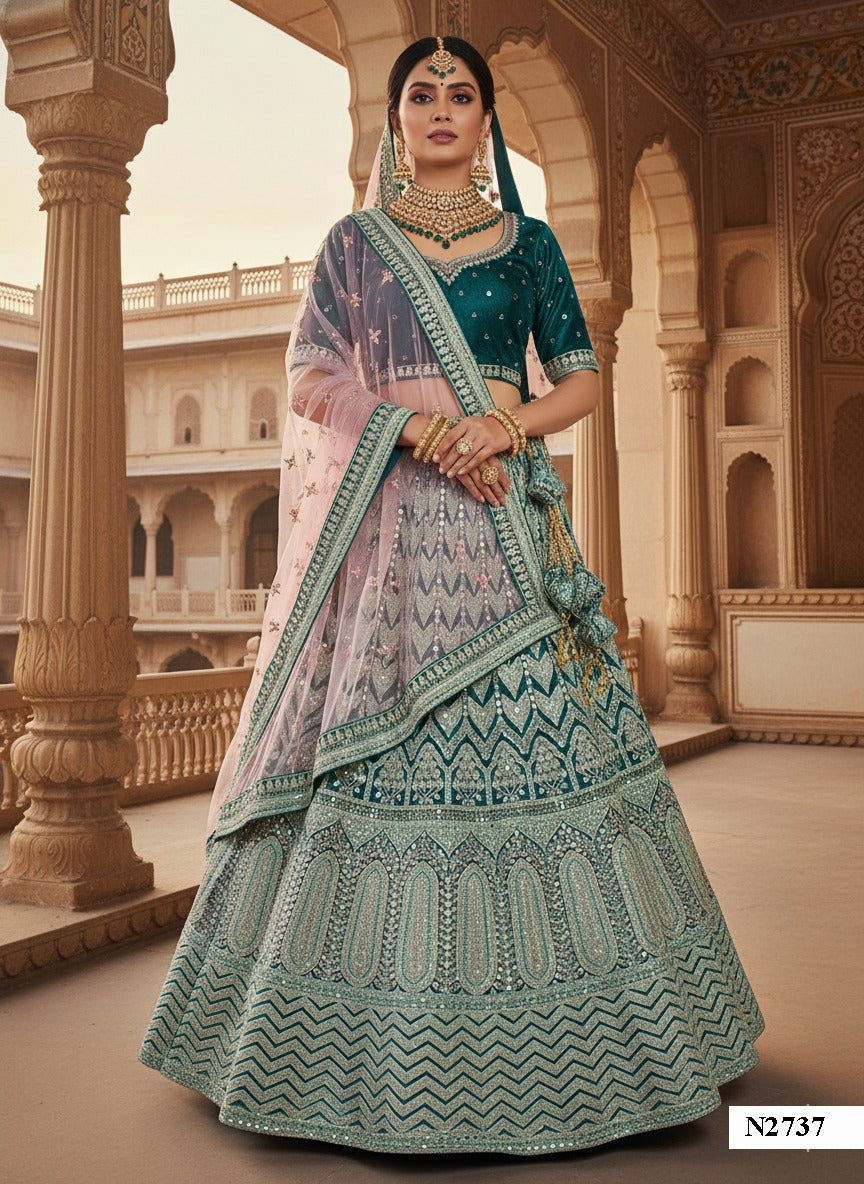 Adorn Embroidered Wedding Lehenga