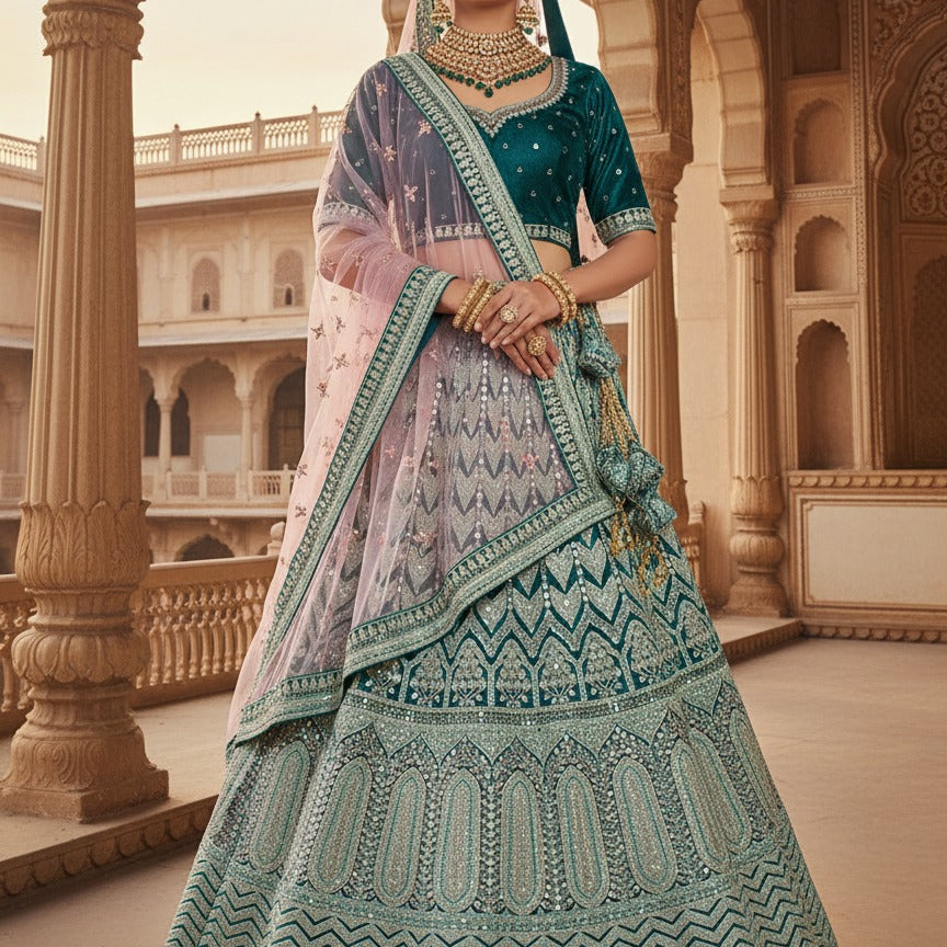 Adorn Embroidered Wedding Lehenga
