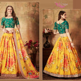 Heavy Premium Flower Print Lehenga