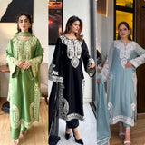 Designer Pakistani Silk Suit