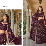 New Exclusive Foil Printed Stitched Lehenga Choli