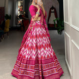 Modern Textures Tussar Silk Lehenga Choli