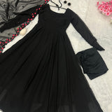 Exclusive Black Anarkali Gown