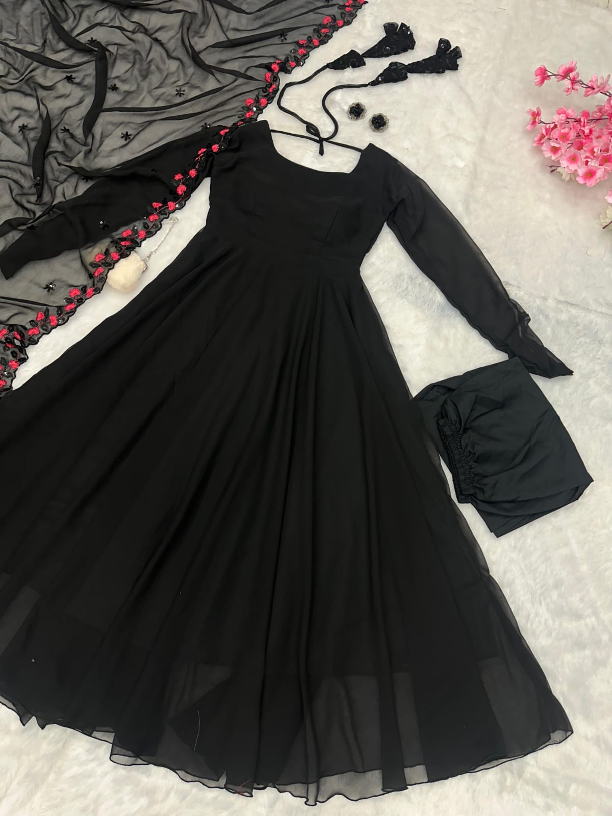 Exclusive Black Anarkali Gown