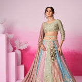 Exquisite Bridal Multi Colored Lehenga