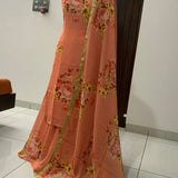 Digital Printed Georget Lehenga