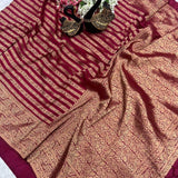 Pure Soft Khadi Georgette Silk Saree