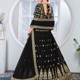 Black Heavy Georgette Lehenga Choli