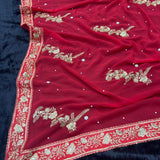 Bollywood Designer Red Partywear Saree