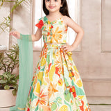 Beautifull Printed Kids Lehenga