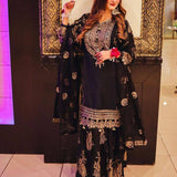 Party Look Embroidered Top Sharara