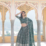 Pure Viscos Jacquard Lehenga