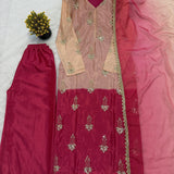 Pretty Heavy Chinon Moti Work Suit