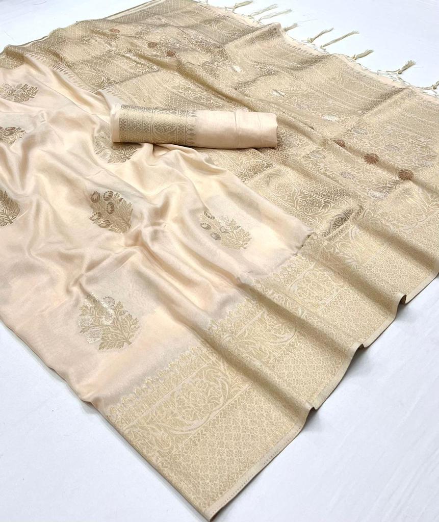 PURE GEORGETTE NYLON HANDLOOM WEAVING SAREE