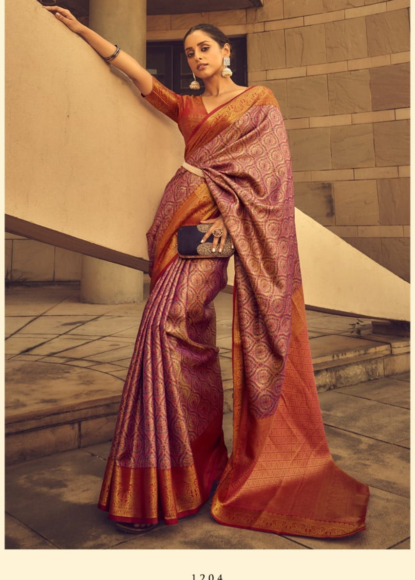 Premium Zari Border Silk Saree