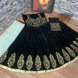 Black Color Beautifull Lehenga