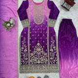 Exclusive Chinon Silk Straight Suit