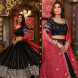 Attractive Embroidered Sequace Lehenga