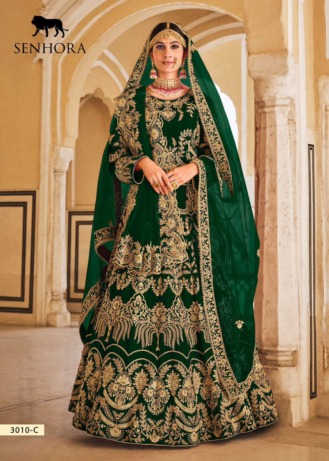 Premium Bridal Wear Velvet Lehenga Choli