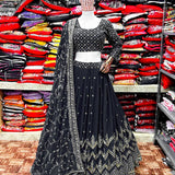 New Black Coloured Lehengha Choli