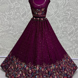 Wedding Thread Sequence Lehenga