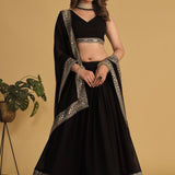 Attractive Georgette Party Wear Lehenga