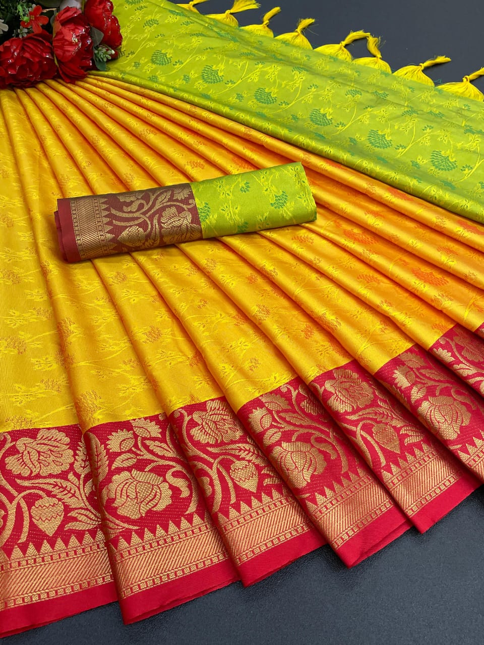 Pure Kanjivaram Jacquard Saree