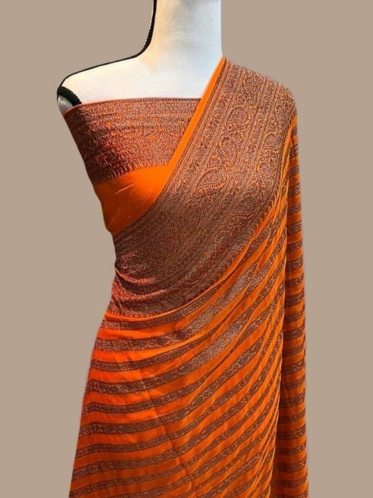 Pure Soft Khadi Georgette Silk Saree