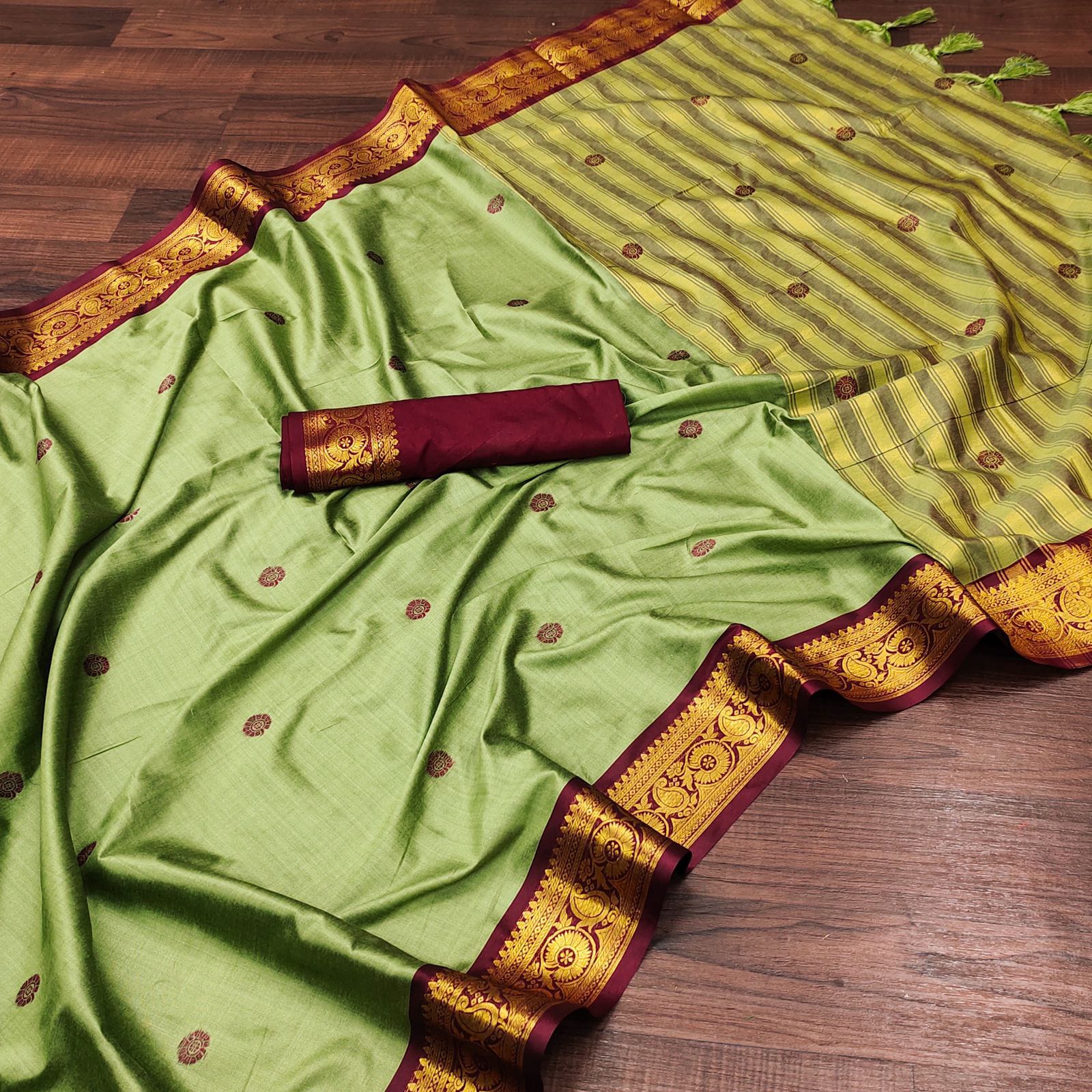 Pure Mercerised Cotton Silk Saree