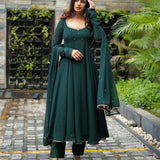 Featuring Solid Georgette Maxi Dress