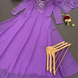 Beautyfull Purple Anarkali Suit Collection