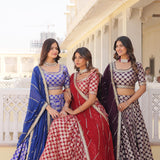 Designer Pure Viscose Jacquard fabric Lehenga