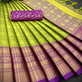 Launching mercerised cotton silk Saree