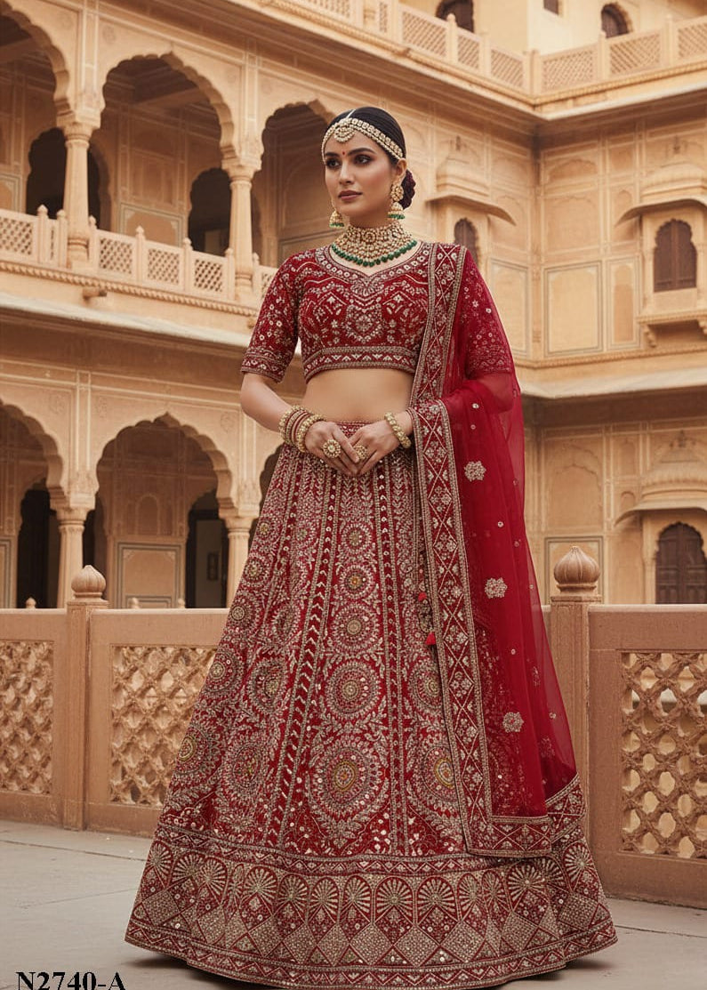 Mahotsav Elegance Premium Velvet Lehenga