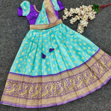 Kanjivaram Silk Kids Gown