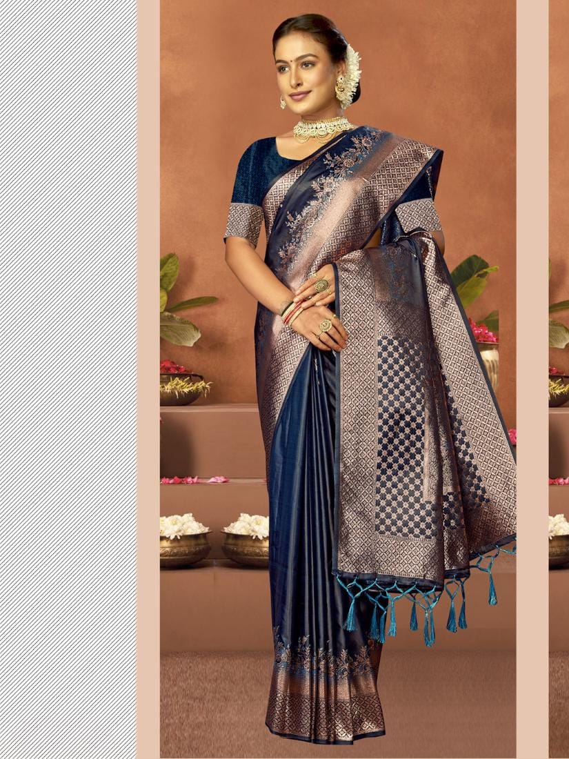 Exlusive Satin Silk Saree Collection