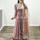 SERIES FOX GEORGETTE GOWN