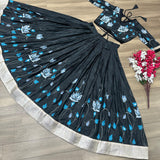 PartyWear Digital Printed Lehenga