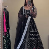 Stylish Black Anarkali Gown