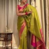 HANDWOVEN PURE MERCERISED SILK SAREE